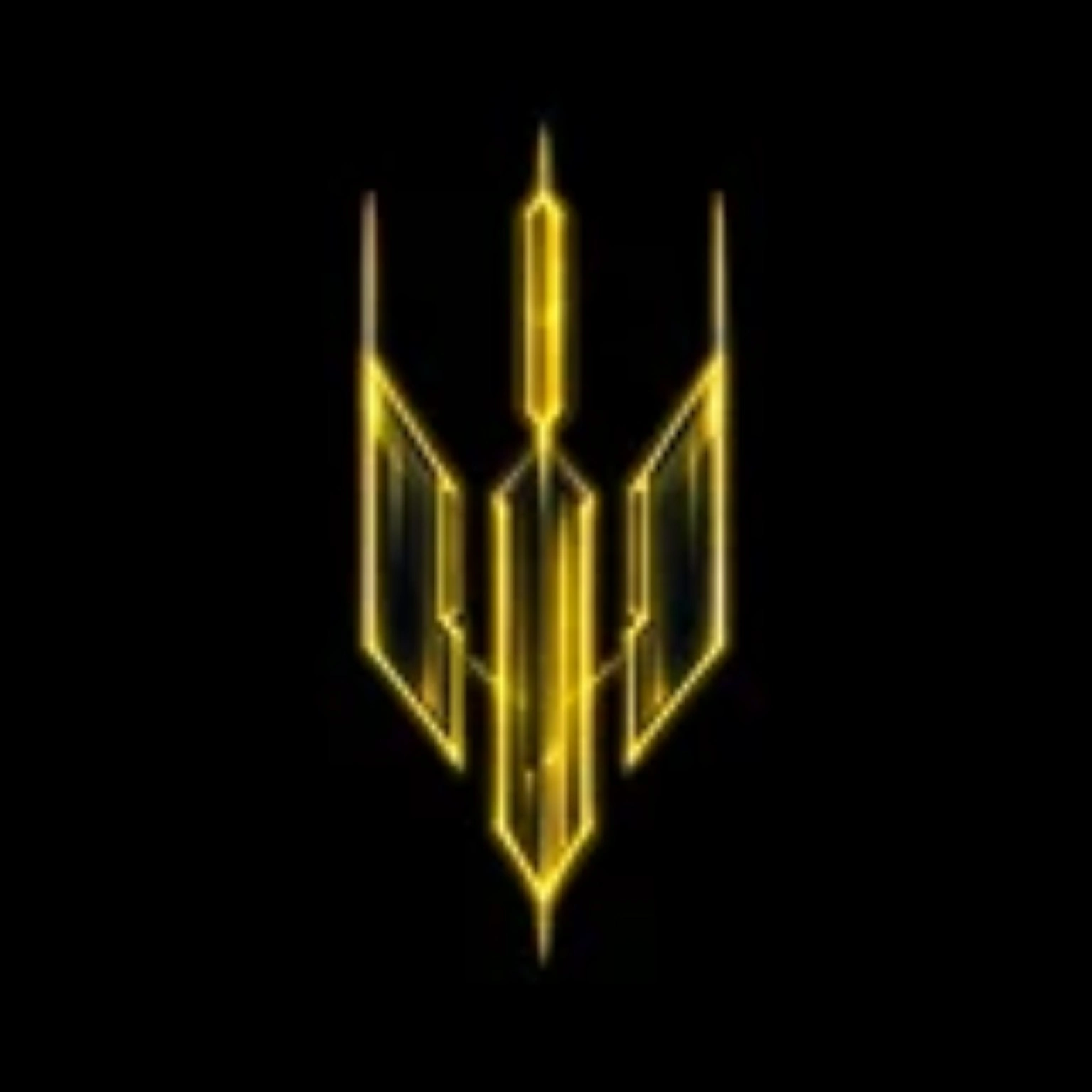 Gold Afiléon Motorsport three-pronged emblem