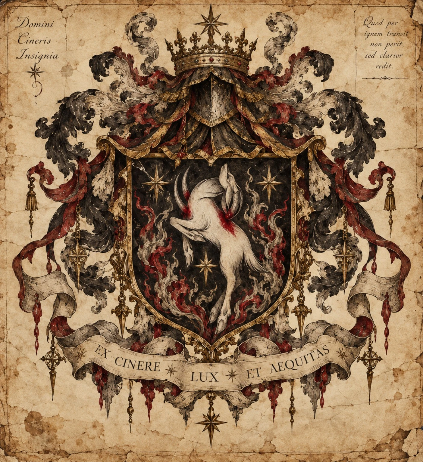 Lord of Ash heraldic arms
